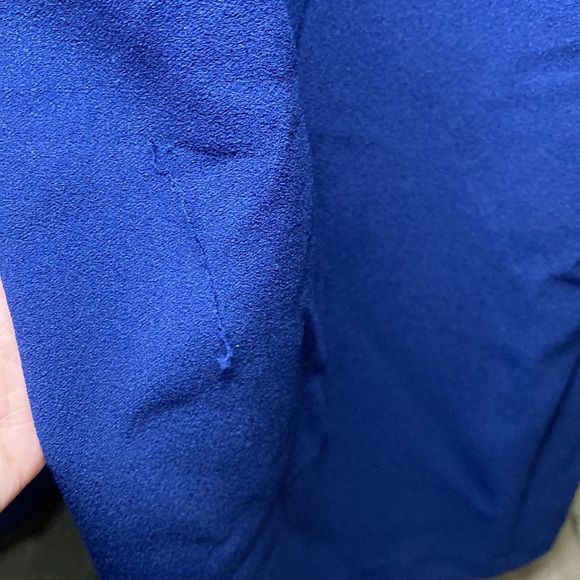 JS Collections ILLUSION GOWN WITH TRIM navy‎ blue - Picture 9 of 15